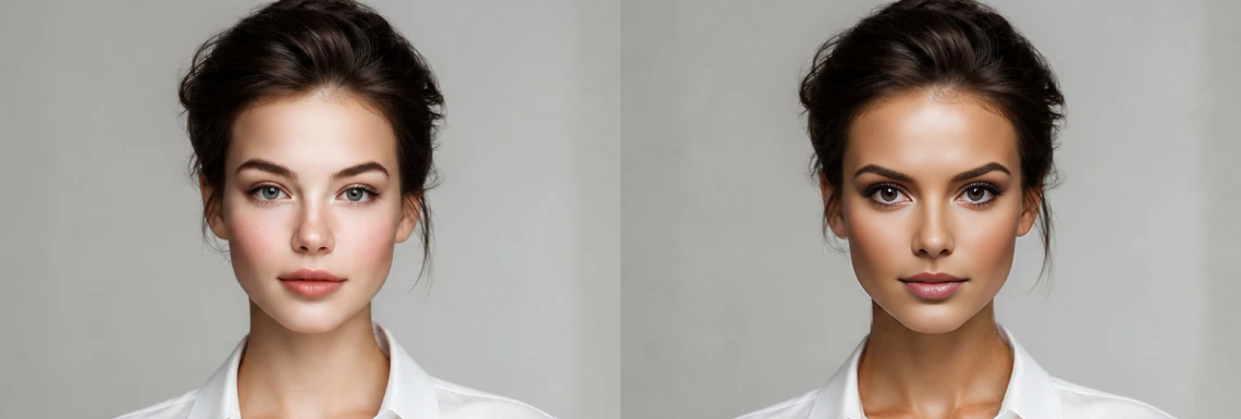 Generated photo with replacement face